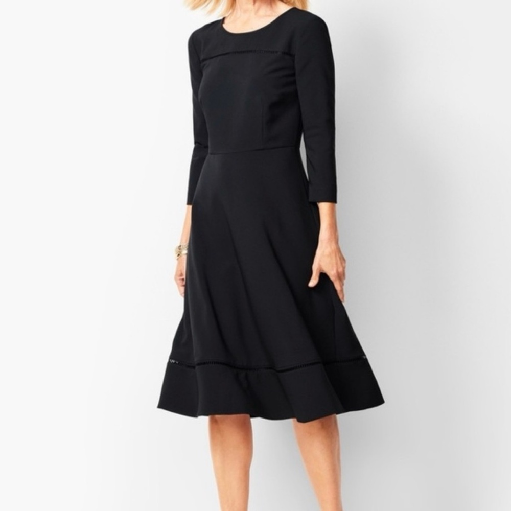 Talbots Elegant Black Dress size 8
